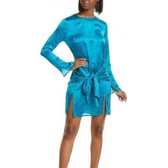 ✅ NWT The Andamane Dress Eugenia Mini Knot Tie in Teal - Picture 1 of 8